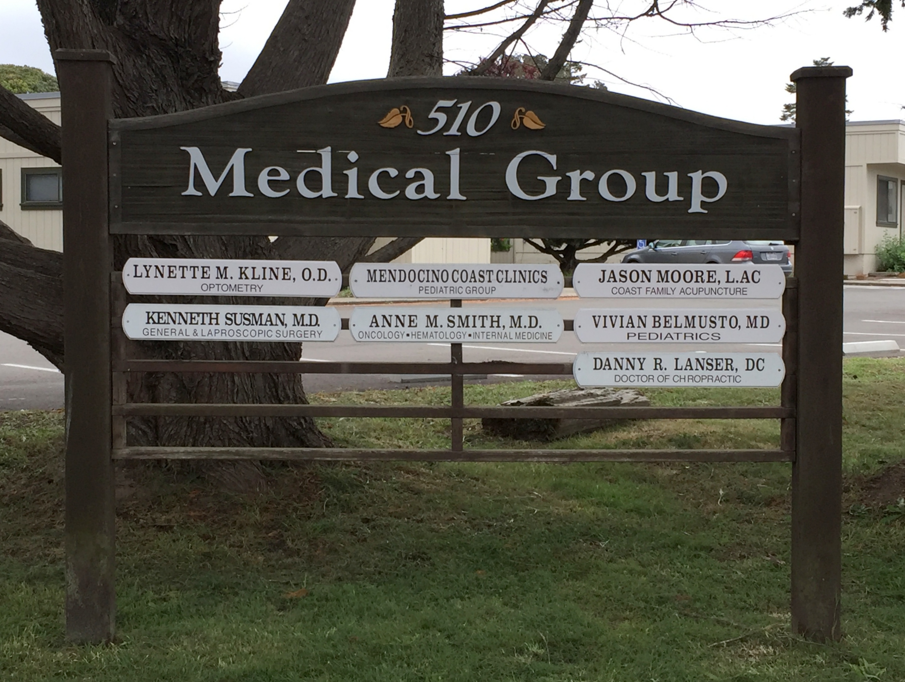 510 Medical Group Sign. Next to Mendocino Coast District Hospital