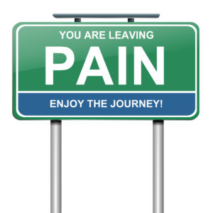 Sign Say's "You are Leaving Pain, Enjoy the Journey"